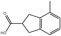 2,3-Dihydro-4-methyl-1H-indene-2-carboxylic acid Struktur